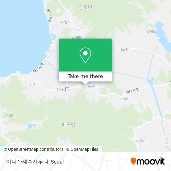 마니산해수사우나 map