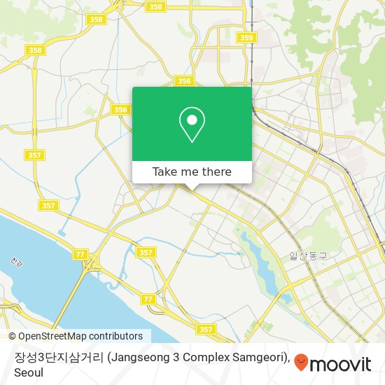 장성3단지삼거리 (Jangseong 3 Complex Samgeori) map