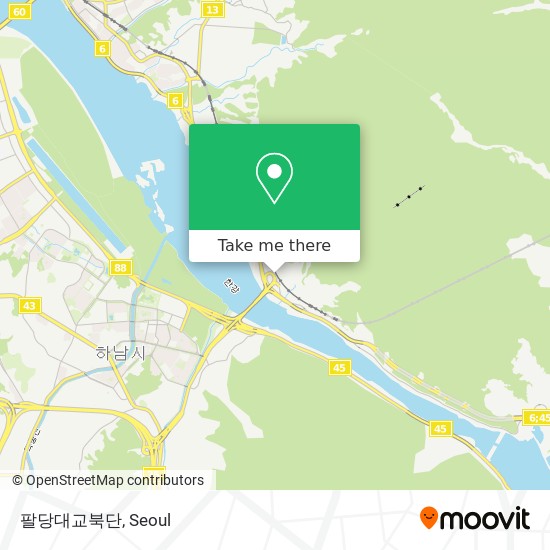 팔당대교북단 map