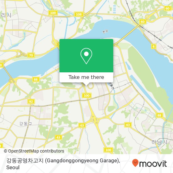 강동공영차고지 (Gangdonggongyeong Garage) map
