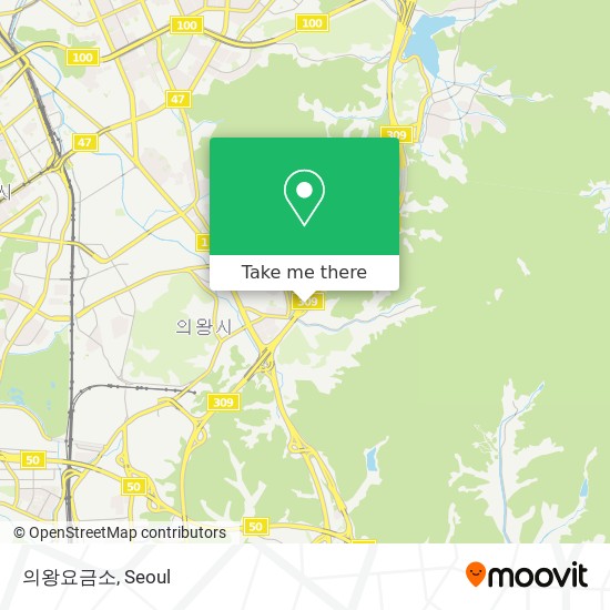 의왕요금소 map