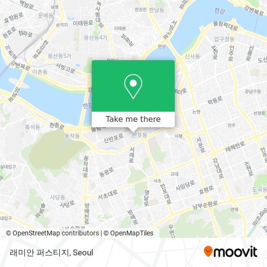 래미안 퍼스티지 map