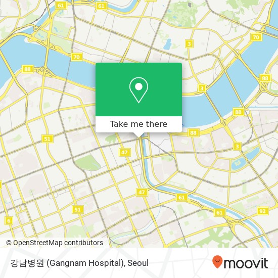 강남병원 (Gangnam Hospital) map