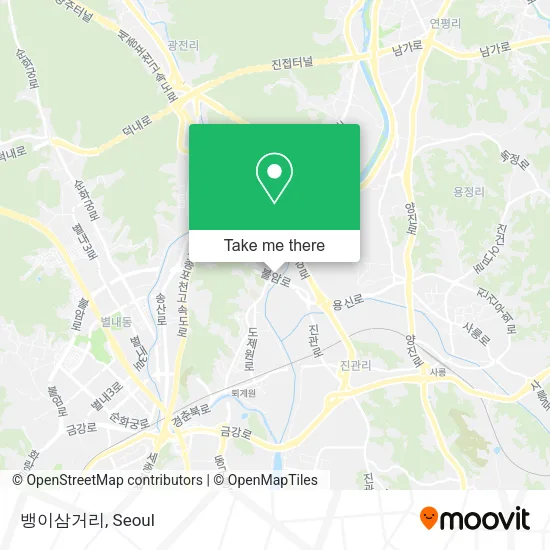 뱅이삼거리 map