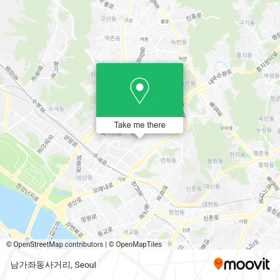 남가좌동사거리 map