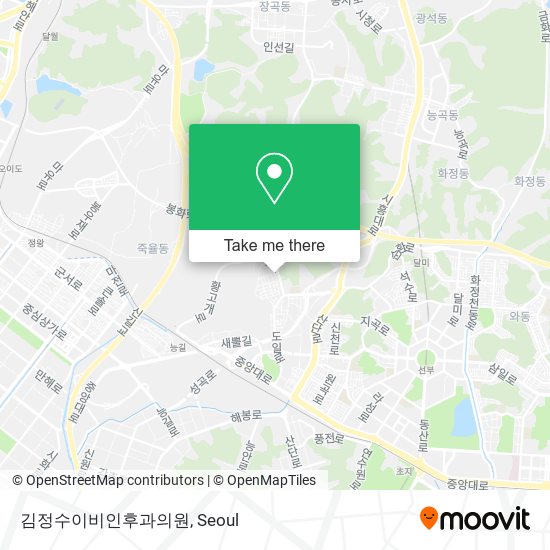 김정수이비인후과의원 map