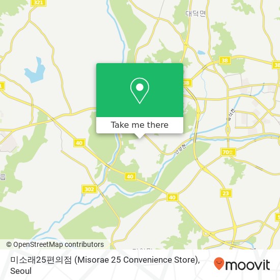 미소래25편의점 (Misorae 25 Convenience Store) map