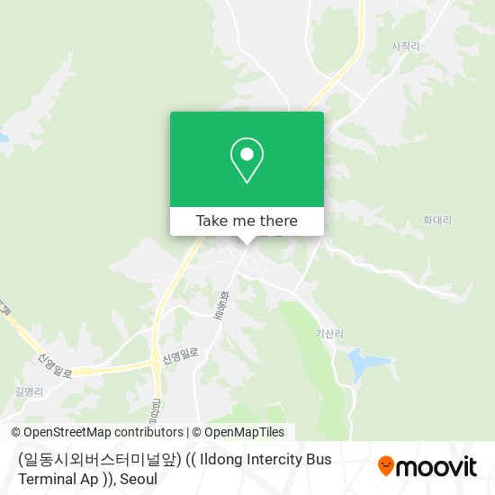 (일동시외버스터미널앞) (( Ildong Intercity Bus Terminal Ap )) map