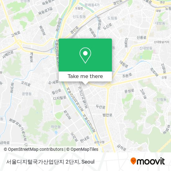 서울디지털국가산업단지 2단지 map