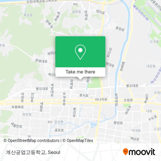 계산공업고등학교 map