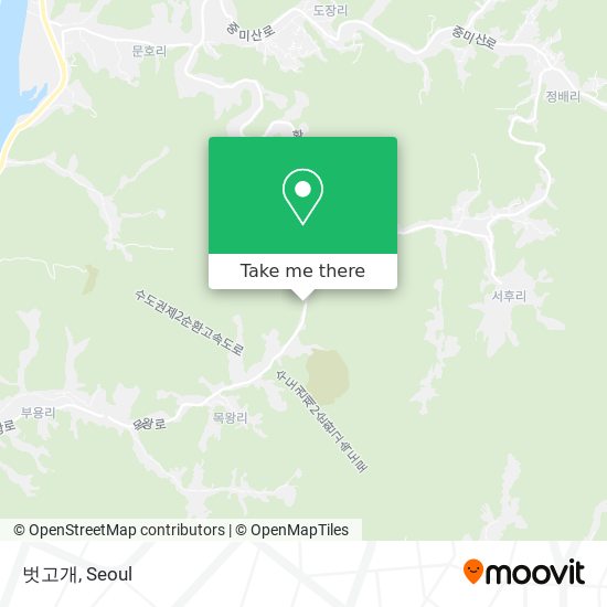 벗고개 map