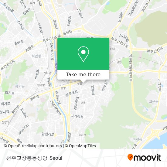 천주교상봉동성당 map