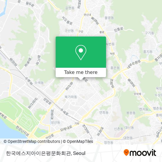 한국에스지아이은평문화회관 map