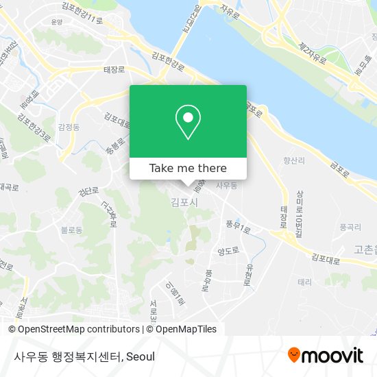 사우동 행정복지센터 map