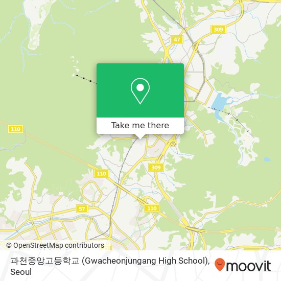 과천중앙고등학교 (Gwacheonjungang High School) map