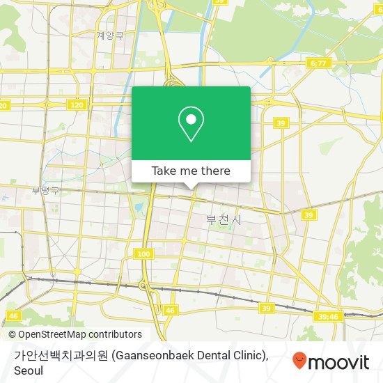 가안선백치과의원 (Gaanseonbaek Dental Clinic) map