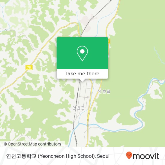 연천고등학교 (Yeoncheon High School) map