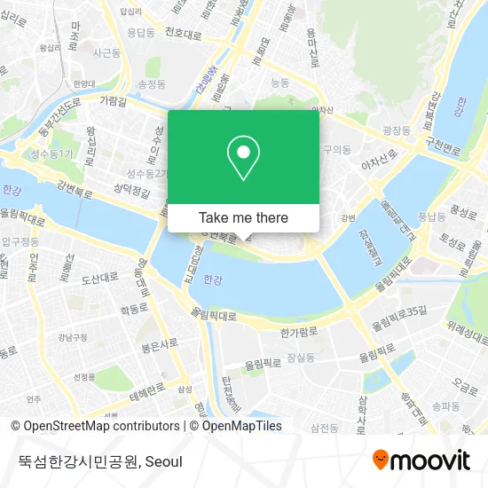 뚝섬한강시민공원 map