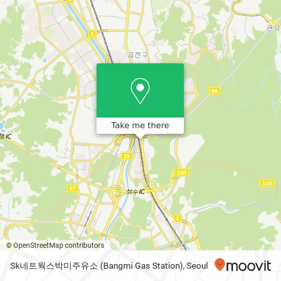 Sk네트웍스박미주유소 (Bangmi Gas Station) map