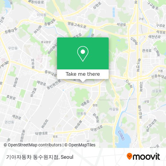 기아자동차 동수원지점 map