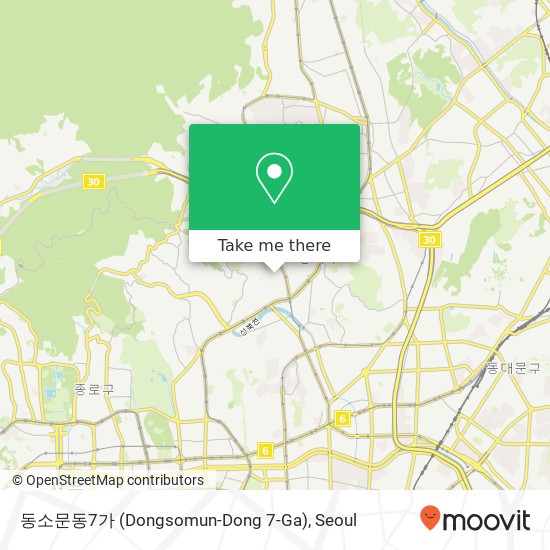 동소문동7가 (Dongsomun-Dong 7-Ga) map