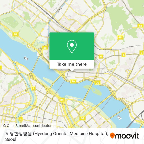 혜당한방병원 (Hyedang Oriental Medicine Hospital) map