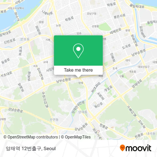 양재역 12번출구 map