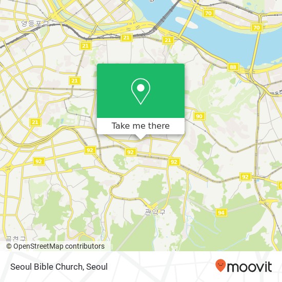 Seoul Bible Church map