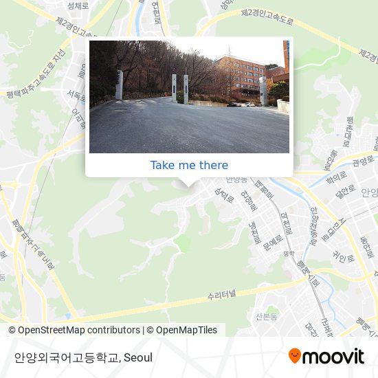 안양외국어고등학교 map