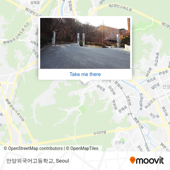 안양외국어고등학교 map
