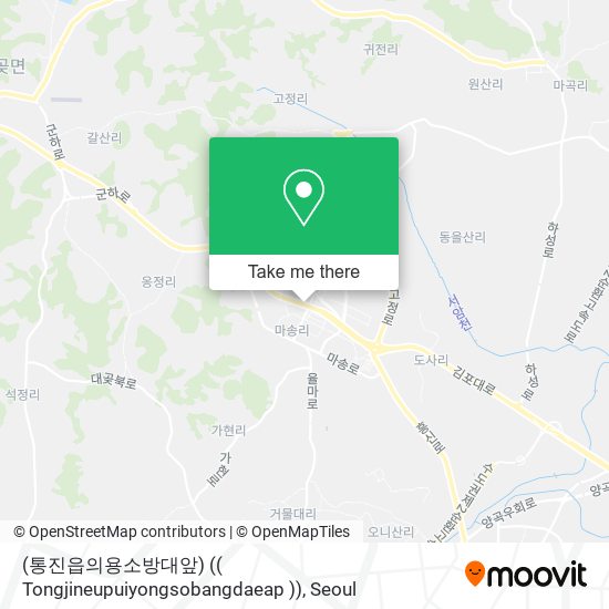 (통진읍의용소방대앞) (( Tongjineupuiyongsobangdaeap )) map
