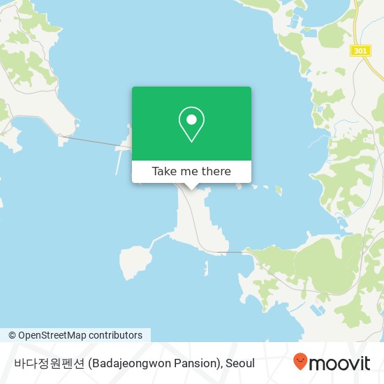 바다정원펜션 (Badajeongwon Pansion) map