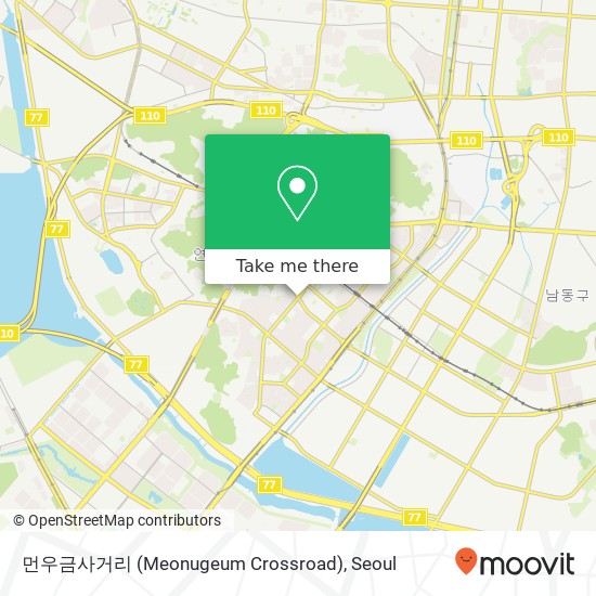 먼우금사거리 (Meonugeum Crossroad) map
