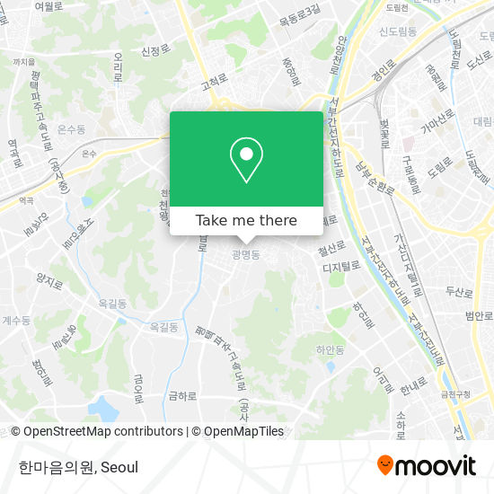 한마음의원 map