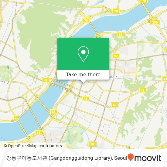 강동구이동도서관 (Gangdongguidong Library) map