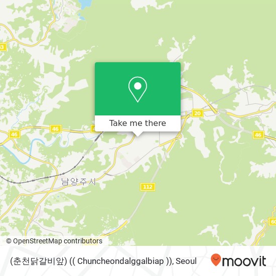 (춘천닭갈비앞) (( Chuncheondalggalbiap )) map