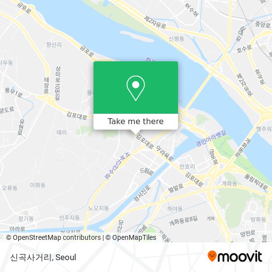 신곡사거리 map