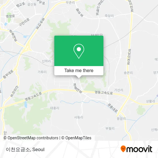 이천요금소 map