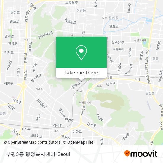 부평3동 행정복지센터 map