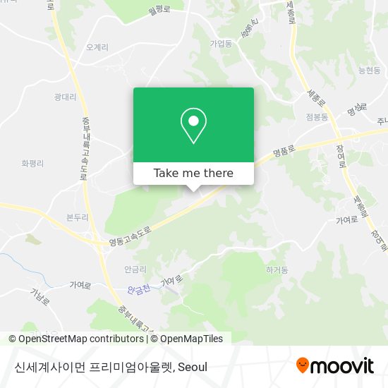 신세계사이먼 프리미엄아울렛 map