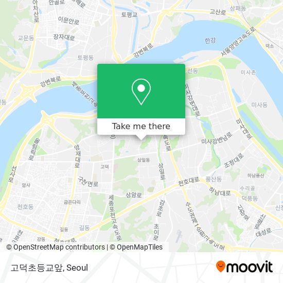 고덕초등교앞 map