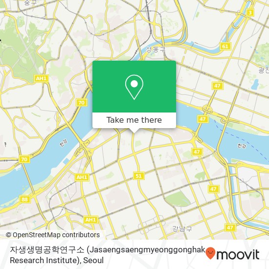 자생생명공학연구소 (Jasaengsaengmyeonggonghak Research Institute) map