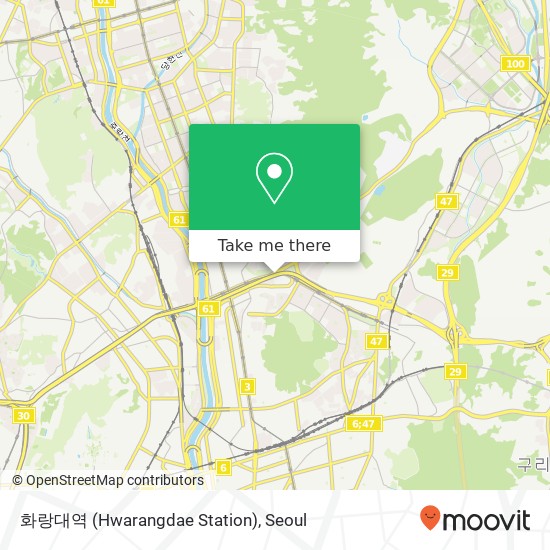 화랑대역 (Hwarangdae Station) map