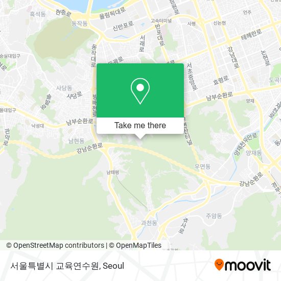 서울특별시 교육연수원 map