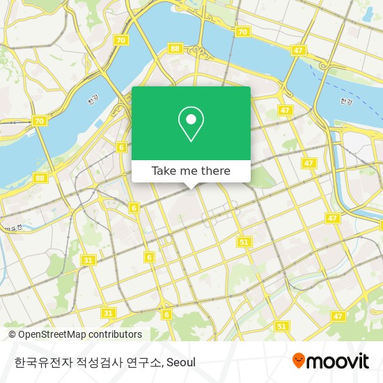 한국유전자 적성검사 연구소 map