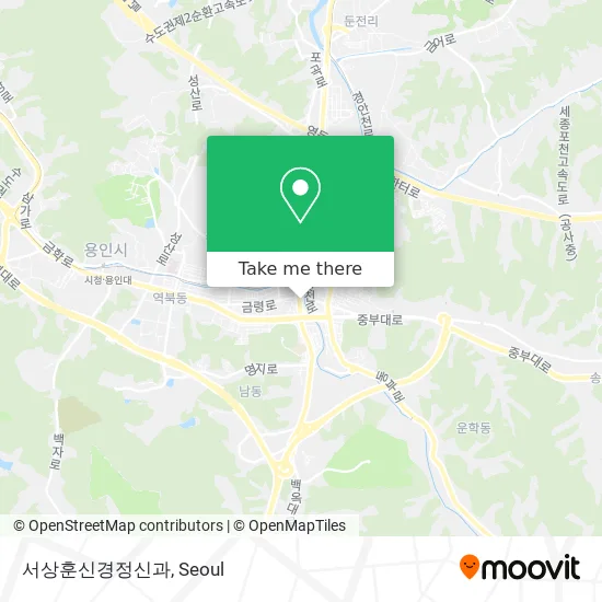 서상훈신경정신과 map