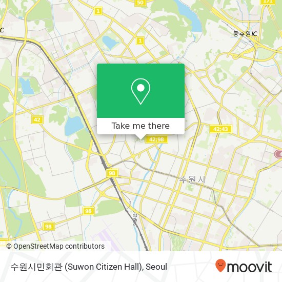 수원시민회관 (Suwon Citizen Hall) map