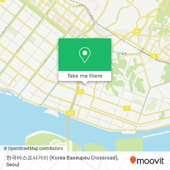 한국바스프사거리 (Korea Baseupeu Crossroad) map