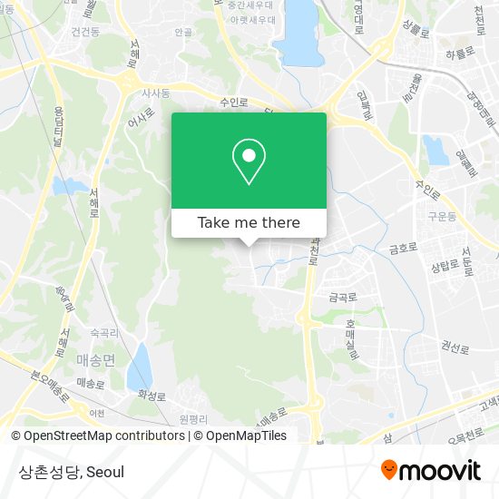 상촌성당 map