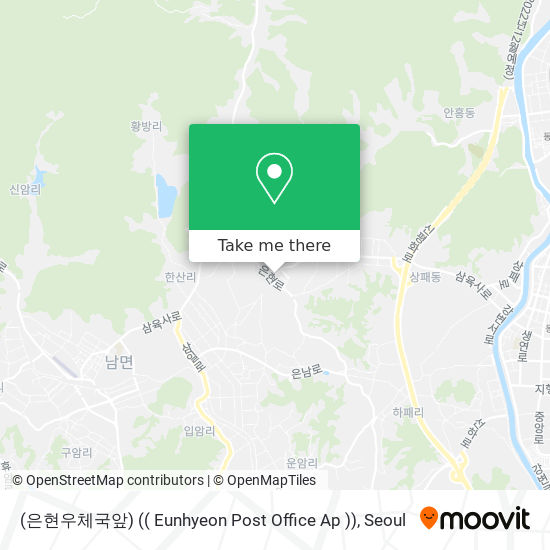 (은현우체국앞) (( Eunhyeon Post Office Ap )) map